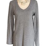J.Jill  DRESS Small Gingham Knit Side-Snap Dress Long Sleeve Photo 8