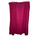 Liz Claiborne  Women Skirt Linen Blend Pencil Suit‎ Lined Pull On Stretch Red XXL Photo 5
