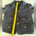 Joan Rivers  Black Short Jacket with Brass Gold Buttons Size Large Photo 6