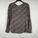 Anthropologie Meadow Rue Floral Print Long Sleeve Henley Top Photo 5