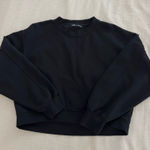 ZARA  Black Cropped Crewneck Photo 0
