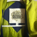 Fleet Street women’s navy and lime green lightweight Jacket size 8 vintage‎ Photo 1