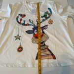 NWT Christmas Graphic Reindeer V Photo 4