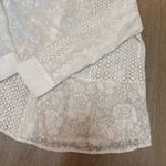 Ecru  Streep Patchwork Embroidered Shirt Photo 9