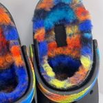 Crocs Black Classic Fur Lined Fuzzy Tie Dye Clogs Men's 4 Womens 6 NWT Photo 2