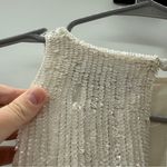 Retrofete NWT Cecilia Sequin Dress Women’s Size Large White Moonglow Sleeveless Photo 9