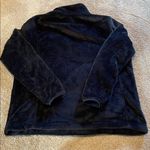 Lands' End  Quarter Snap Fleece Pockets Mock Neck Black Size LARGE 14-16 Photo 10