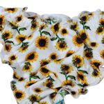ASOS Design Sunflower Print Flutter Edge Bikini Bottom 10 NIB Photo 2