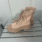 Free People  Womens Camp Out Natural Canvas Combat Boots Shoes Size 9 NWOT Photo 6