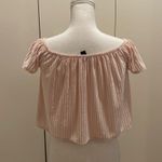 Forever 21  Pale pink crushed velvet blouse size M #127 Photo 3