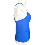 Athleta NWT  Fitness Top Blue Built in Bra 34B/C Twister Tankincasp Photo 2