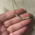 Victoria Lynn Elegant Gold Necklace w beaded bar Photo 2