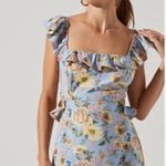 ASTR  The Label Lysette Floral Ruffle Cutout Maxi Dress Photo 1