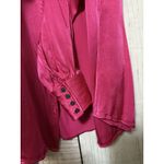Boden Dart Viscose Satin Detail Fitted Long Sleeve Blouse Shirt Pink Size 6R Photo 6