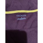 Talbots  Womens Burgundy Long Sleeve Equestrian Club Graphic T Shirt Size M Photo 4