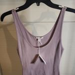James Perse  Ribbed Lavender Sleeveless Tank Top Size 2 Photo 1