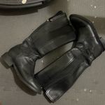 Tory Burch  Black Christy Tumbled Leather Stretch Riding Boots Photo 1