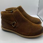 Born Women's Toya Distressed Suede Ankle Boot Brown size 8 Photo 2