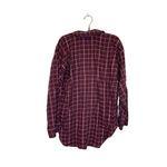 Madewell Purple Brown Plaid Oversized Nikki Flannel Button Down PJ Top EUC Sz S Photo 6