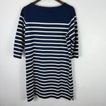 LL Bean Dress Women M Petite Navy White Striped Preppy Nautical Coastal Grandma Blue Size undefined Photo 1