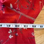 Solitaire  Anthropologie NWT Floral Faux Suede Open Front Boho Jacket Large Photo 14