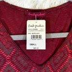 Fresh Produce NWT  Diamond Santa Barbara Shirt Sz Small Burgundy Photo 4