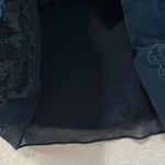 Diane Von Furstenberg  Zarita Navy Silk Lace Floral Dress, Size 12 Photo 12