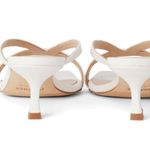 L'Agence L’Agence Oceane Kitten Sandal in White Snake Leather Photo 2