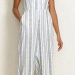 Old Navy Linen-Blend Geometric-Stripe Sleeveless Jumpsuit -Size Small Photo 0