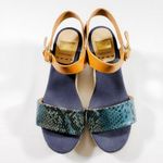 KANNA Espadrille Wedges Size 8 Snake Top Multiple Photo 2