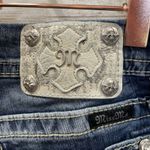 Miss Me  Womens 29 Jeans Signature Boot‎ Cut Denim Studded Embroidery Rhinestone Photo 13