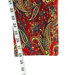 Lauren Ralph Lauren Pant Women 6 Red Paisley Straight Boho Old Money Loud Luxury Photo 8