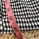 SO  Black and White Gingham Straight Leg Paperbag Pants, Size Large NWOT Belted Photo 4