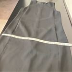 Vince  leather trim strapping black sheath dress with pockets, size 4, NWOT Photo 11