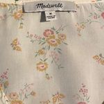 Madewell  Novel Tie-Front Top Windowbox Floral Sz M Photo 5