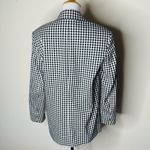 ZARA Black and White Gingham Blazer Photo 5