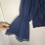 Free People lace blue sweater size s Photo 2
