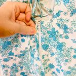 XOXO Vintage Y2K dresses white & blue linen floral dress Photo 7