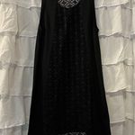 Xhilaration  Black Scoop Neck Tank w/ Lace Back - Size Small Photo 4