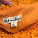 For Love & Lemons Jamie mini dress orange lace size medium Photo 4