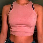 Charlotte Russe Pink Zip Back Summer Crop Top Photo 0