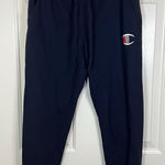 Champion Jogger Thick Sweatpants Size Small Navy Blue Photo 0