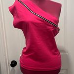 Wet Seal Hot Pink Off-Shoulder Zipper Blouse vintage Y2K M Photo 0