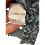 Garnet Hill  Women's Size Small Black Blue Thread Knit Sweater‎ 100% Wool #HH5-4 Photo 2