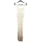 Anthropologie  Crochet Fringe Beaded Tunic‎ NWT One Size Photo 2