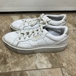 Adidas  sleek super platform white sneakers. Photo 1