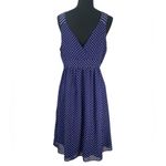 Gap London crossover midi polka dot print empire waist accordian straps flowing Photo 1