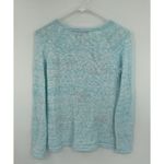 Lilly Pulitzer NWT Sweater XS Blue Marled Sail Away Beach Graphic Photo 1