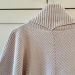 margaret o'leary Margaret O’Leary Chunky Knit Cowl Neck Poncho Sweater, Short Sleeves sz. S Photo 5