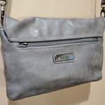 Nicole Miller Gray Vegan Leather Crossbody Bag Photo 1